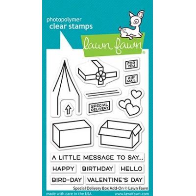 Lawn Fawn Clear Stamps - Special Delivery Box Add-On